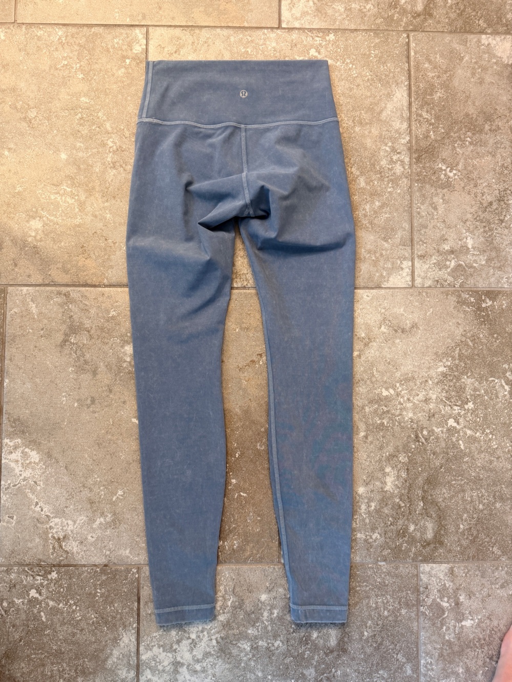 Lululemon Blue Mineral Wash High Rise Leggings Size 4